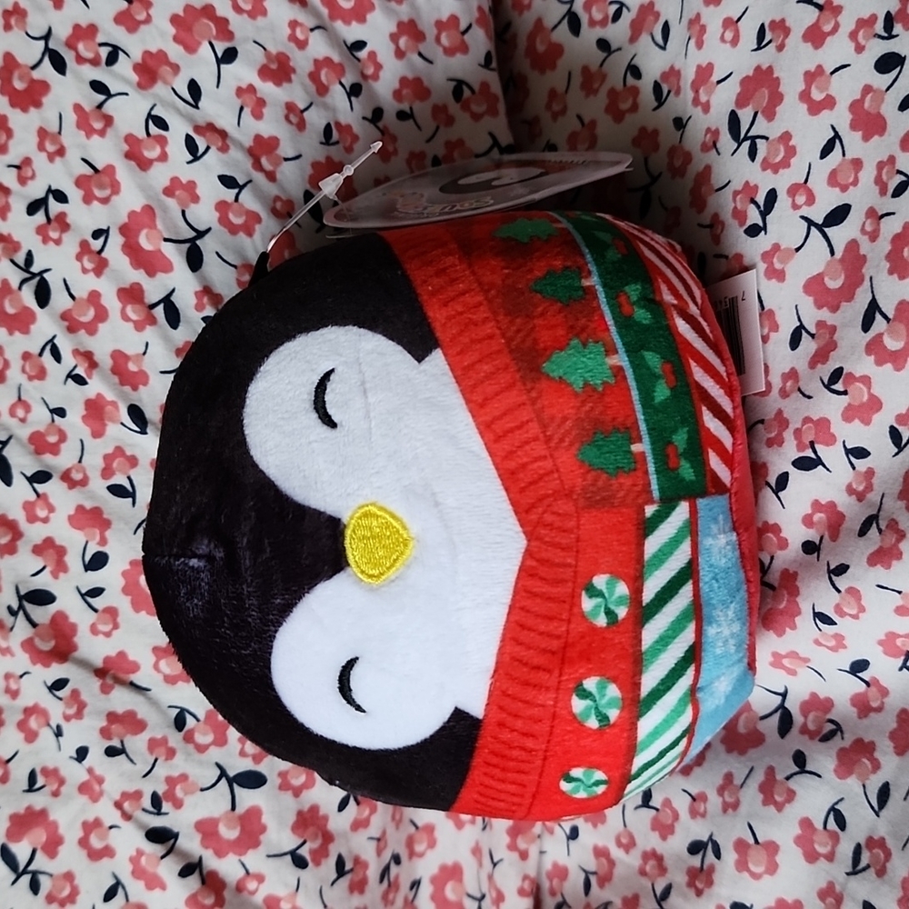 Brand new Squishmallows Luna the  Holiday Penguin pillow